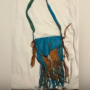 Hide & Hunter Blue and Brown Purse